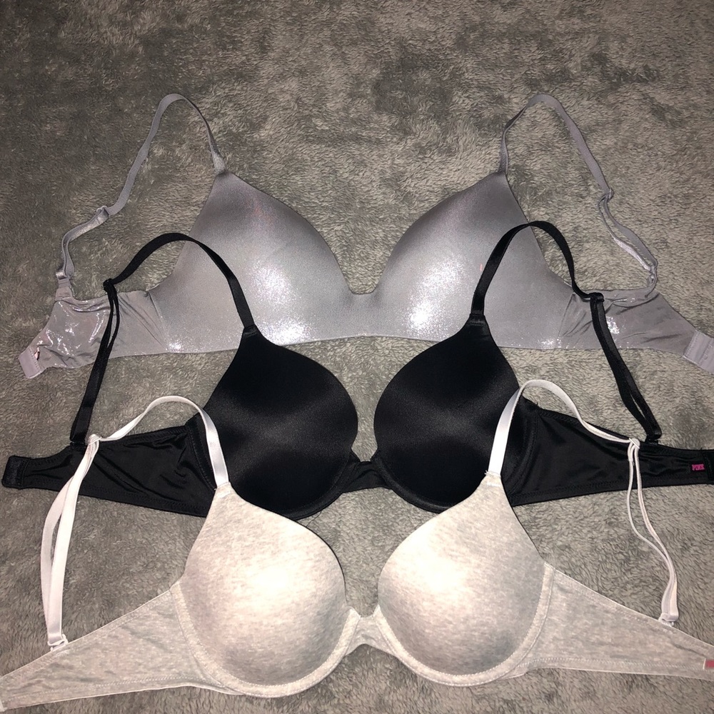 3 piece Victoria’s Secret & PINK 32C bra bundle